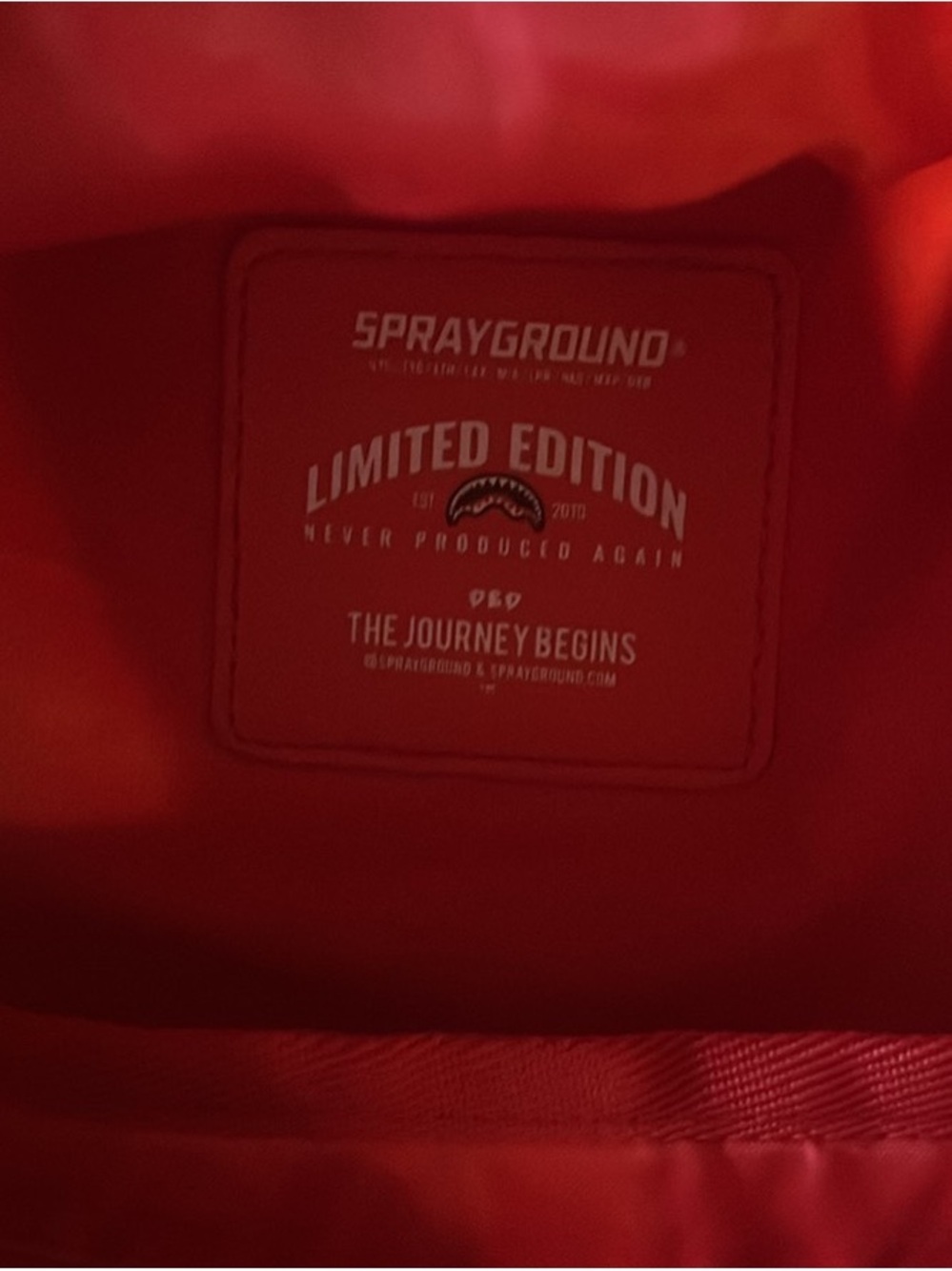 Brown Check Shark-Mouth Sprayground Backpack - Picture 5 of 7